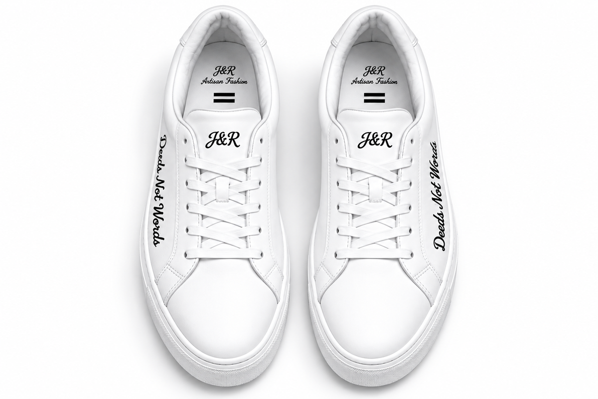 "Deeds Not Words" Men's Sneakers